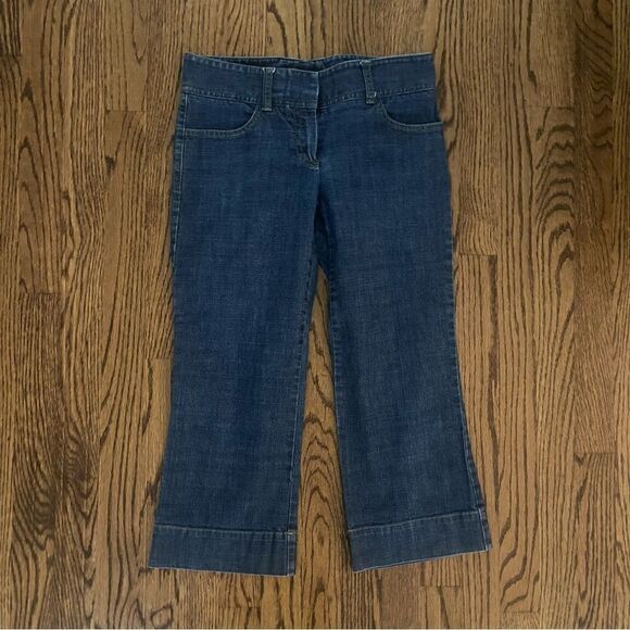 Theory cropped denim jeans pants sz 4 medium wash - Picture 6 of 6
